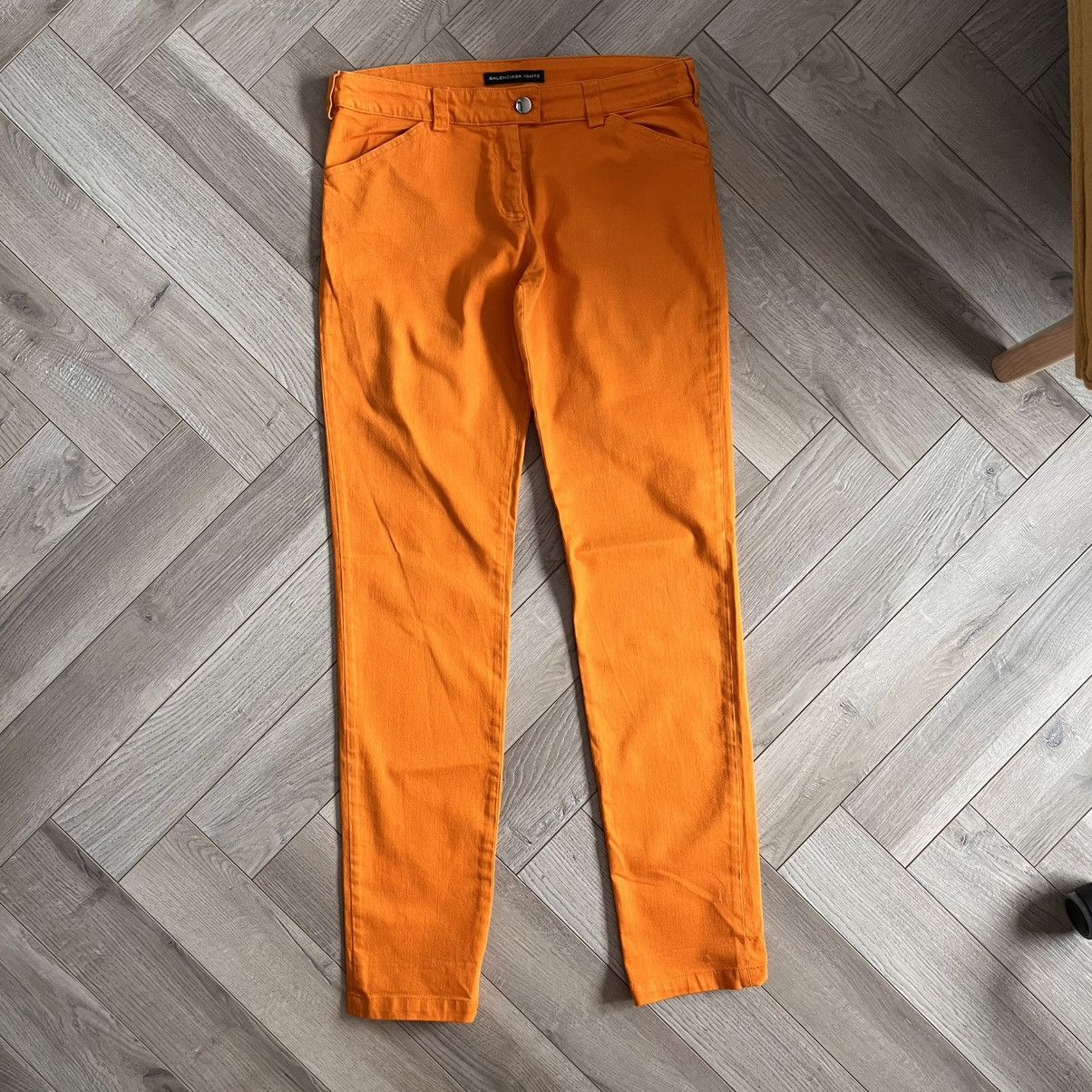 Balenciaga Balenciaga SS10 RTW Orange Jeans by Nicolas Ghesquière Size 28" / US 6 / IT 42 - 1 Thumbnail
