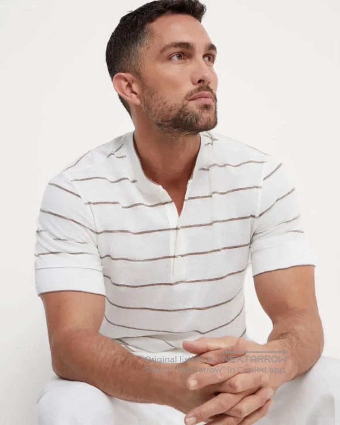 Brunello Cucinelli Brunello Cucinelli Men's Short Sleeve Polo. Size US M / EU 48-50 / 2 - 3 Thumbnail