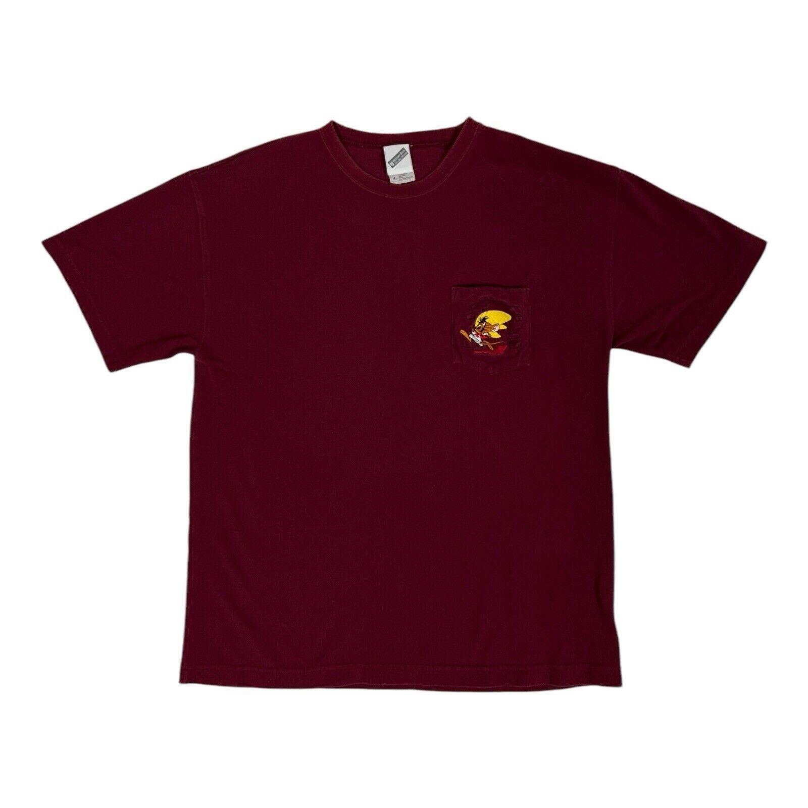 Vintage × Warner Bros Vintage Warner Bros Speedy Gonzales Pocket T-Shirt Y2K Embro Size US L / EU 52-54 / 3 - 1 Thumbnail