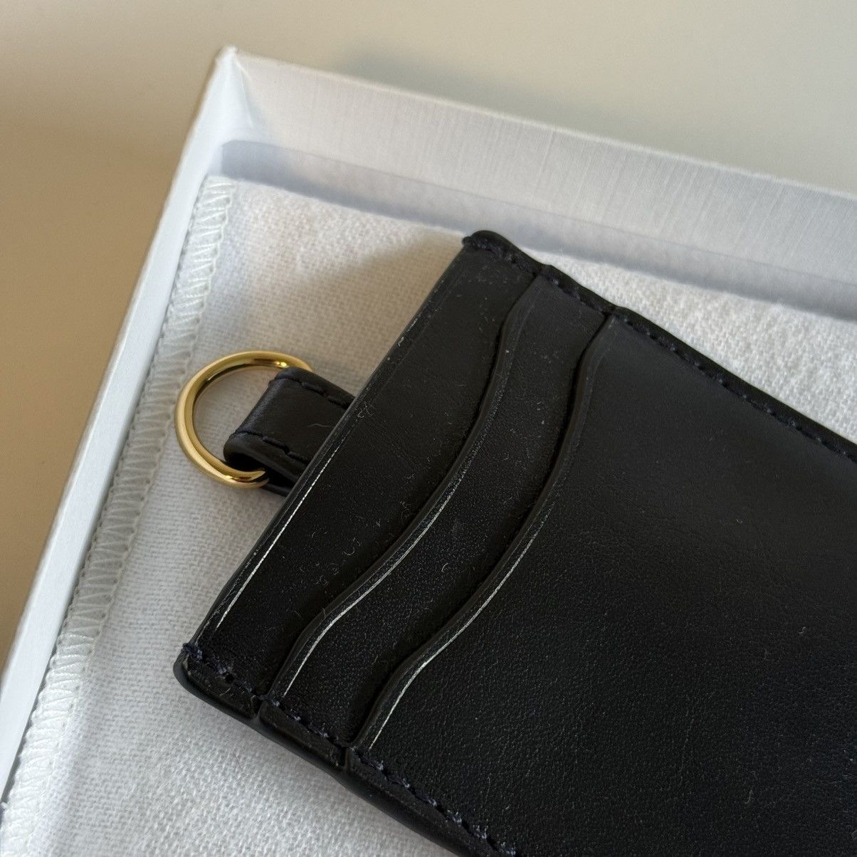 Aime Leon Dore Aime Leon Dore Debossed Logo Leather Card Holder Marine Size ONE SIZE - 8 Thumbnail
