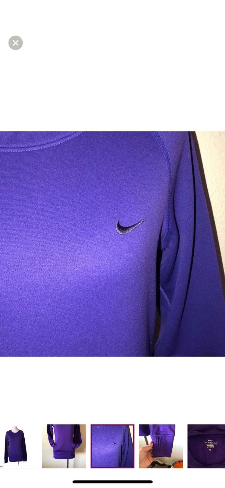 Nike Nike XS therma fit pullover purple crewneck sweatshirt Size XS / US 0-2 / IT 36-38 - 5 Thumbnail