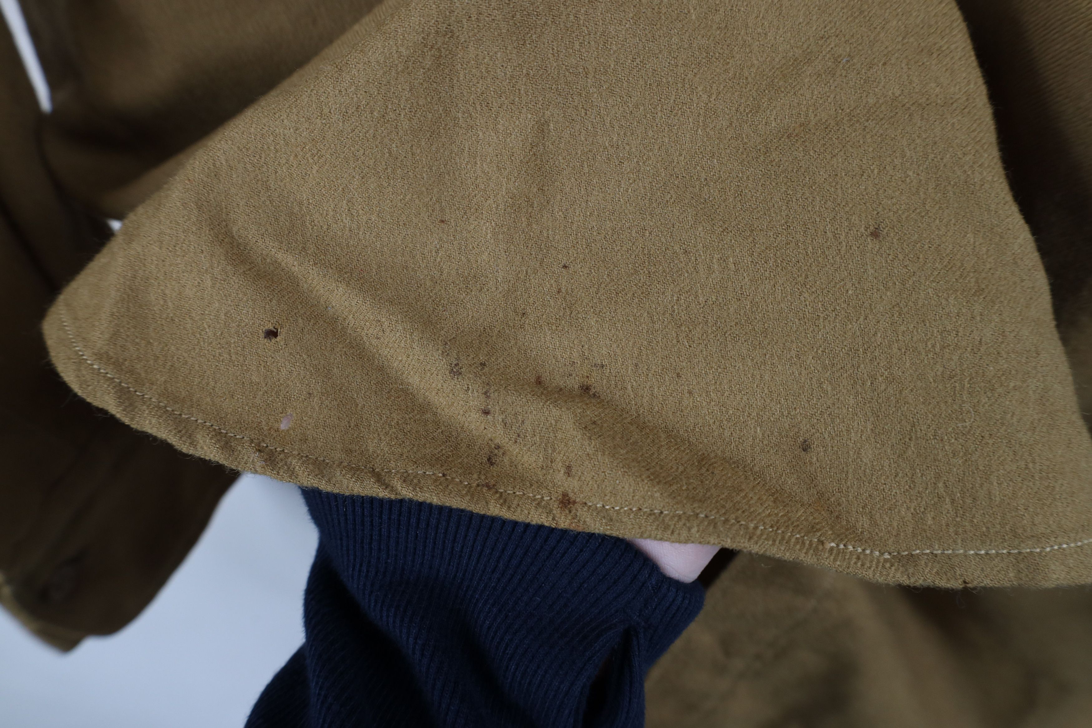 Vintage Vintage 40s WWII Wool Military Field Button Shirt Beige USA Size US L / EU 52-54 / 3 - 5 Thumbnail