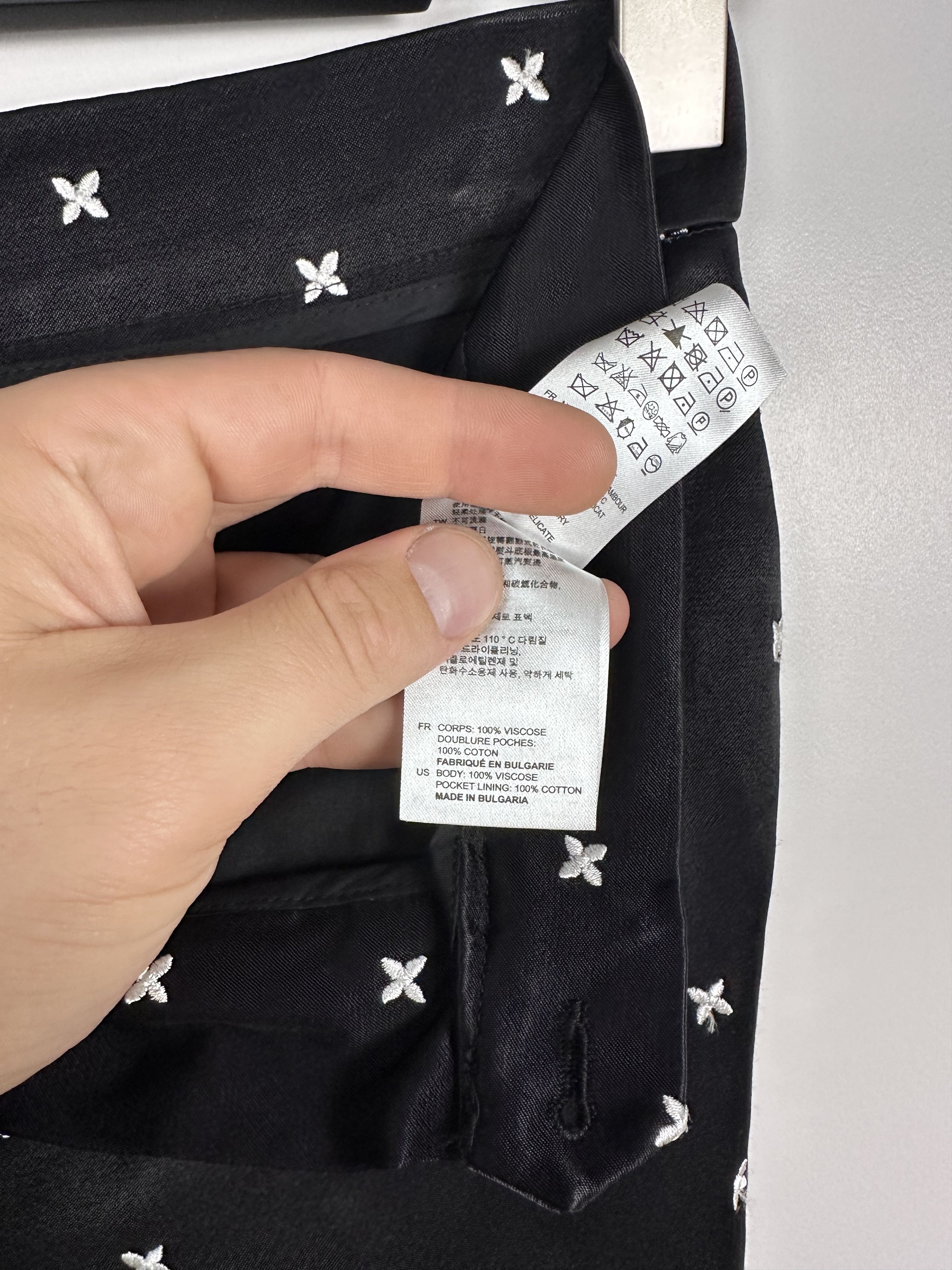 Sandro Sandro Light Womens Viscose Pants Black Size 36 Size 26" / US 2 / IT 38 - 11 Thumbnail