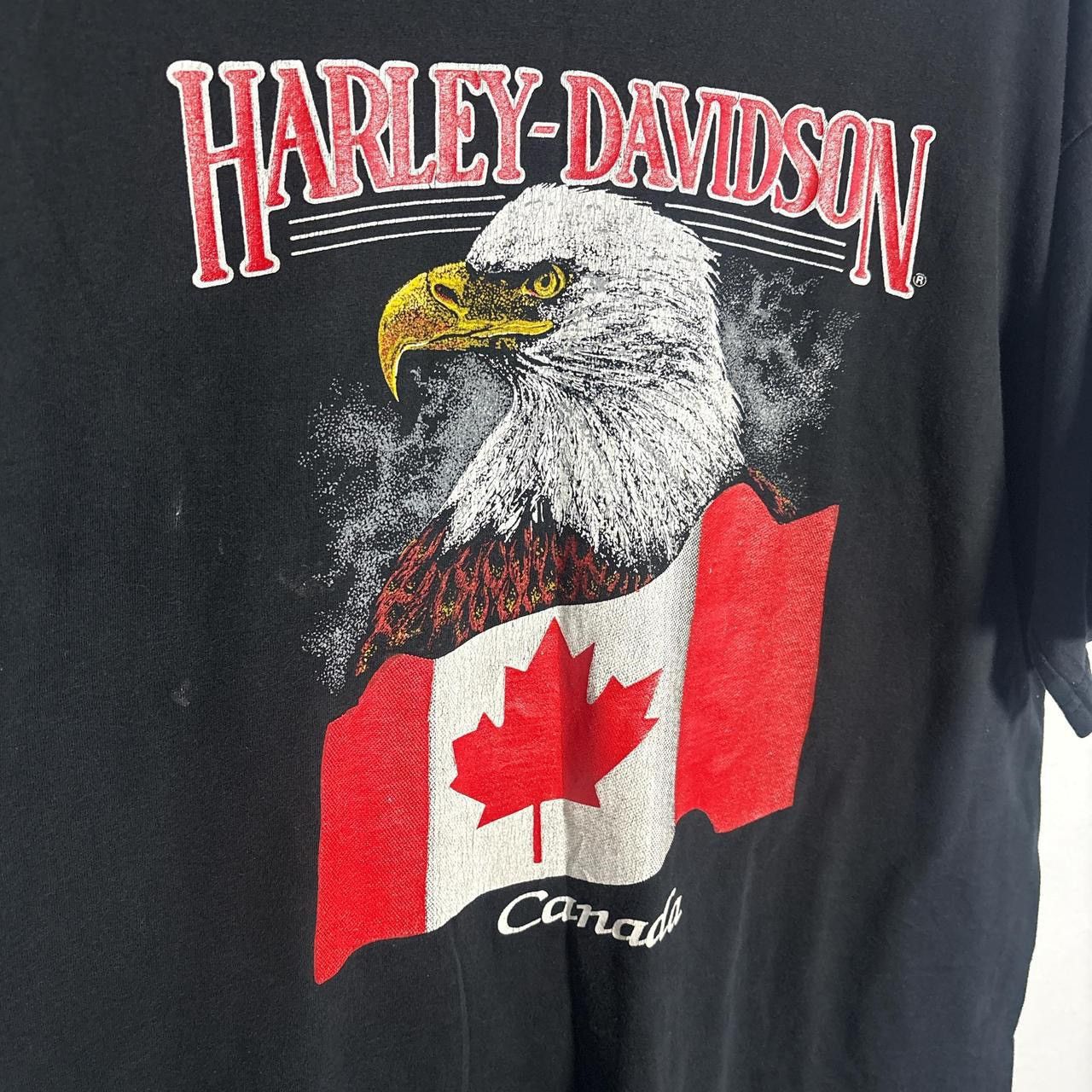 Harley Davidson LATE 80s HARLEY DAVIDSON GRAPHIC TEE Size US L / EU 52-54 / 3 - 2 Thumbnail