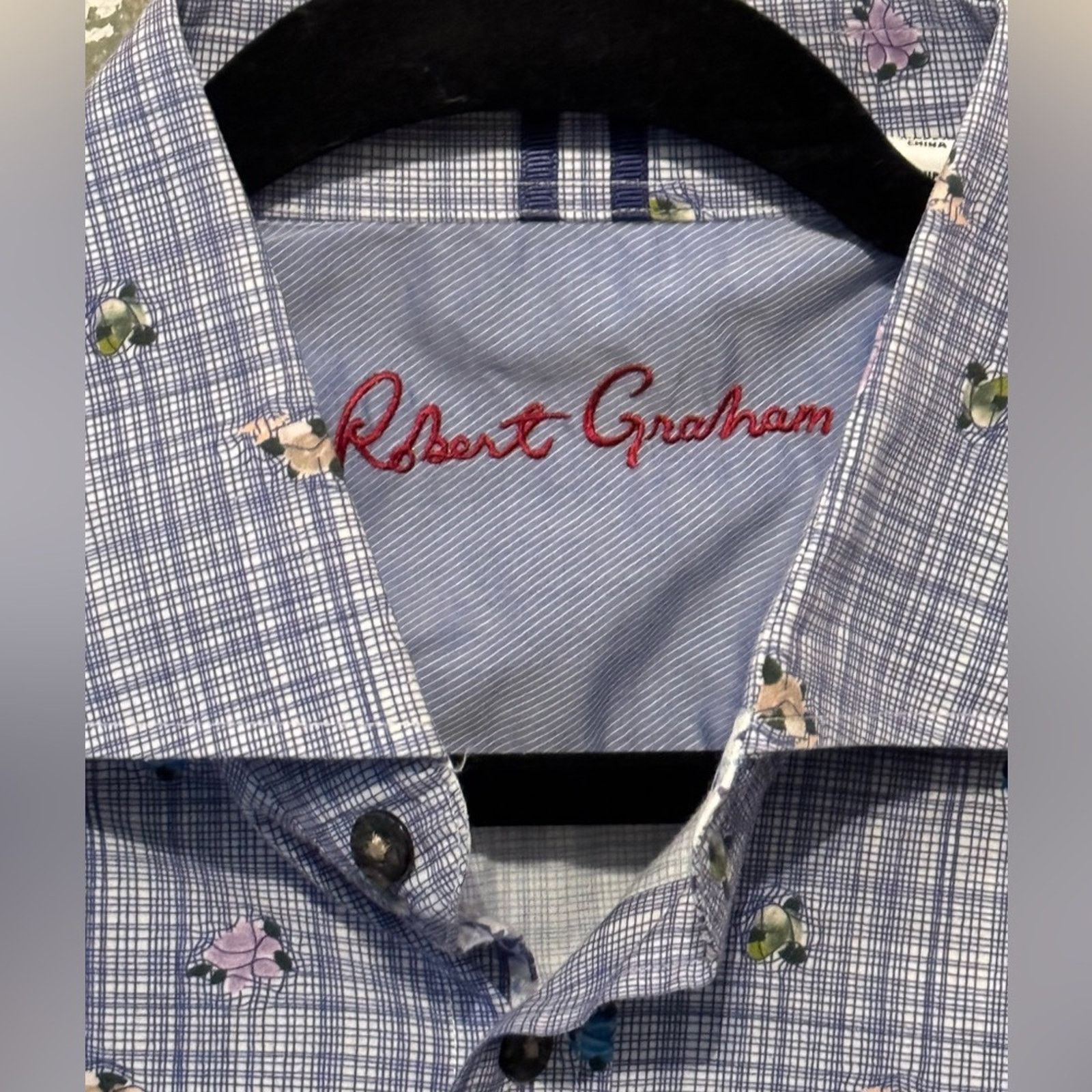 Robert Graham Robert Graham Flower Valley Multicolor Plaid Shirt Size L Size US L / EU 52-54 / 3 - 3 Thumbnail