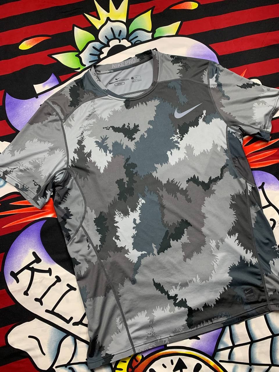 Nike Nike Pro Combat compression training tshirt camo Size XL Size US XL / EU 56 / 4 - 2 Thumbnail