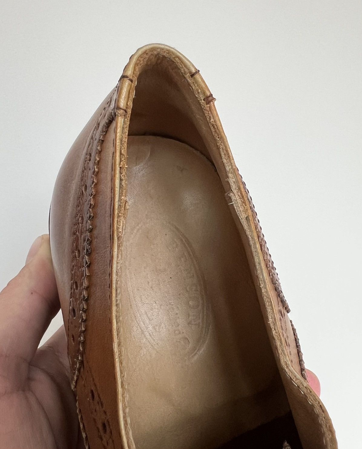 Benson × Genuine Leather Benson Casablanca Leather Brogue Hand Made Classic Shoes Size US 9 / EU 42 - 13 Thumbnail
