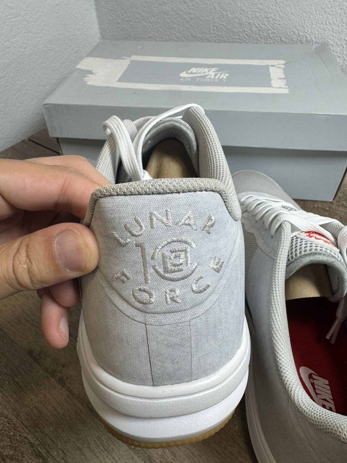 Nike SAMPLE NIKE 2015 AIR FORCE 1 LUNAR CLOT Size 12 RARE NEW Size US 12 / EU 45 - 5 Thumbnail