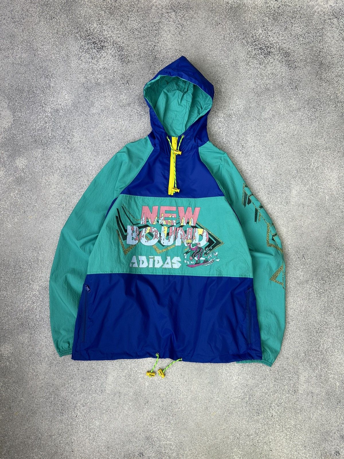 Adidas Vintage Adidas New Bound Rare Anorak Jacket Size US L / EU 52-54 / 3 - 1 Thumbnail