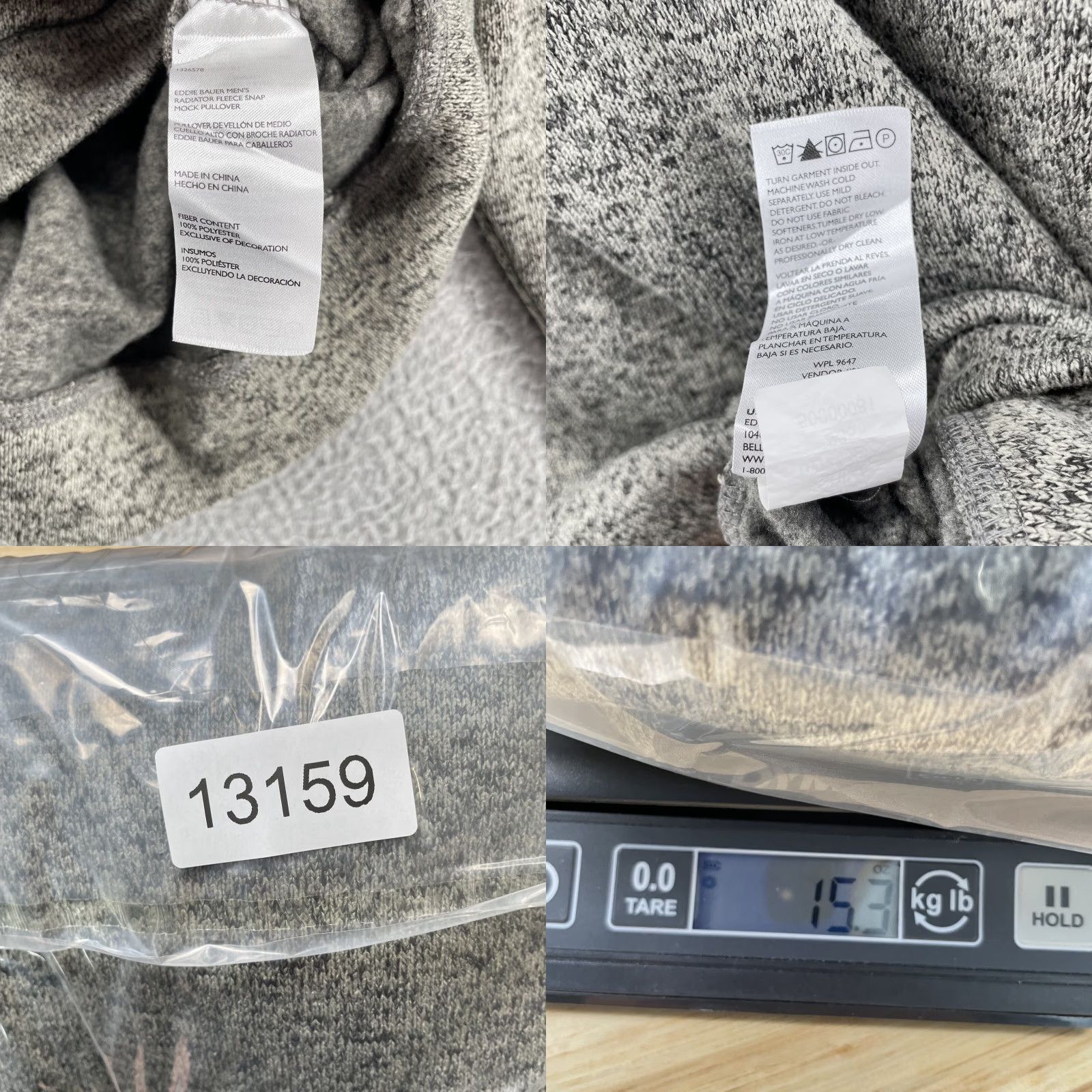 Eddie Bauer Eddie Bauer Sweatshirt Men Large Gray 1/4 Zip Pullover Gorpcore Minimalist Golf Size US XL / EU 56 / 4 - 8 Thumbnail