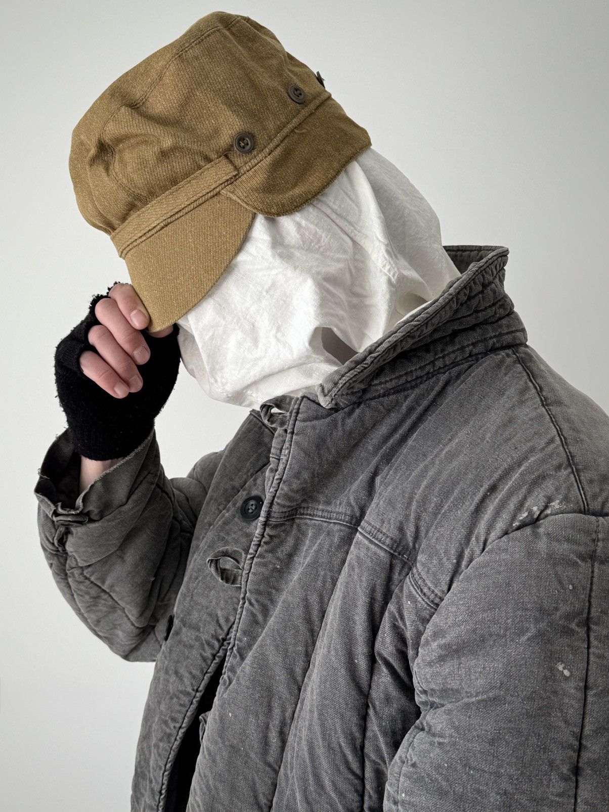 Vintage Vintage 1970s USSR Army 'Afghanka OKZK' Balaclava Cap Size ONE SIZE - 3 Thumbnail