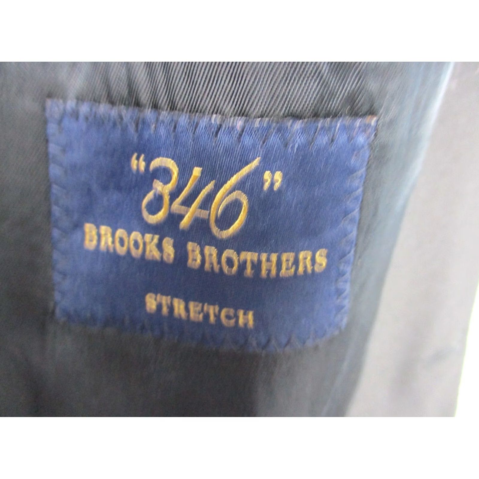 Brooks Brothers VINTAGE Brooks Brothers 346 Blazer 48L Wool Stretch Jacket Black Mens Blazer Size 48R - 3 Thumbnail