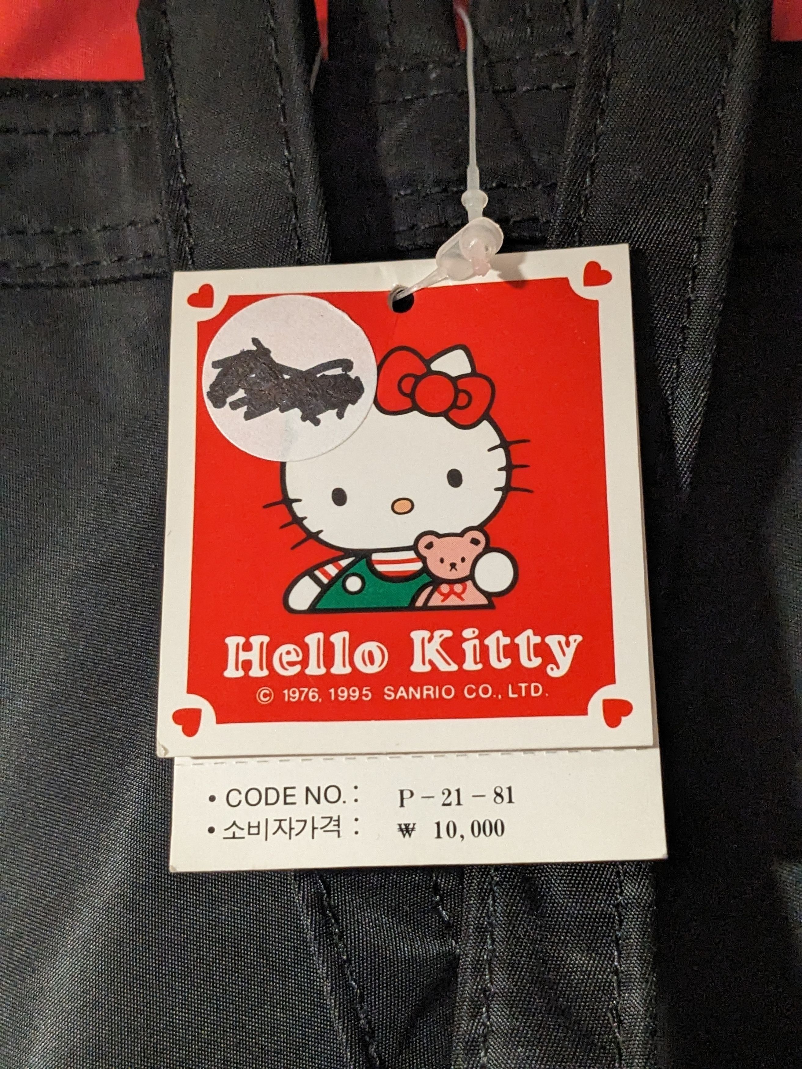 Designer × Vintage Vintage 1995 Hello Kitty Sanrio Black Backpack Size ONE SIZE - 7 Thumbnail