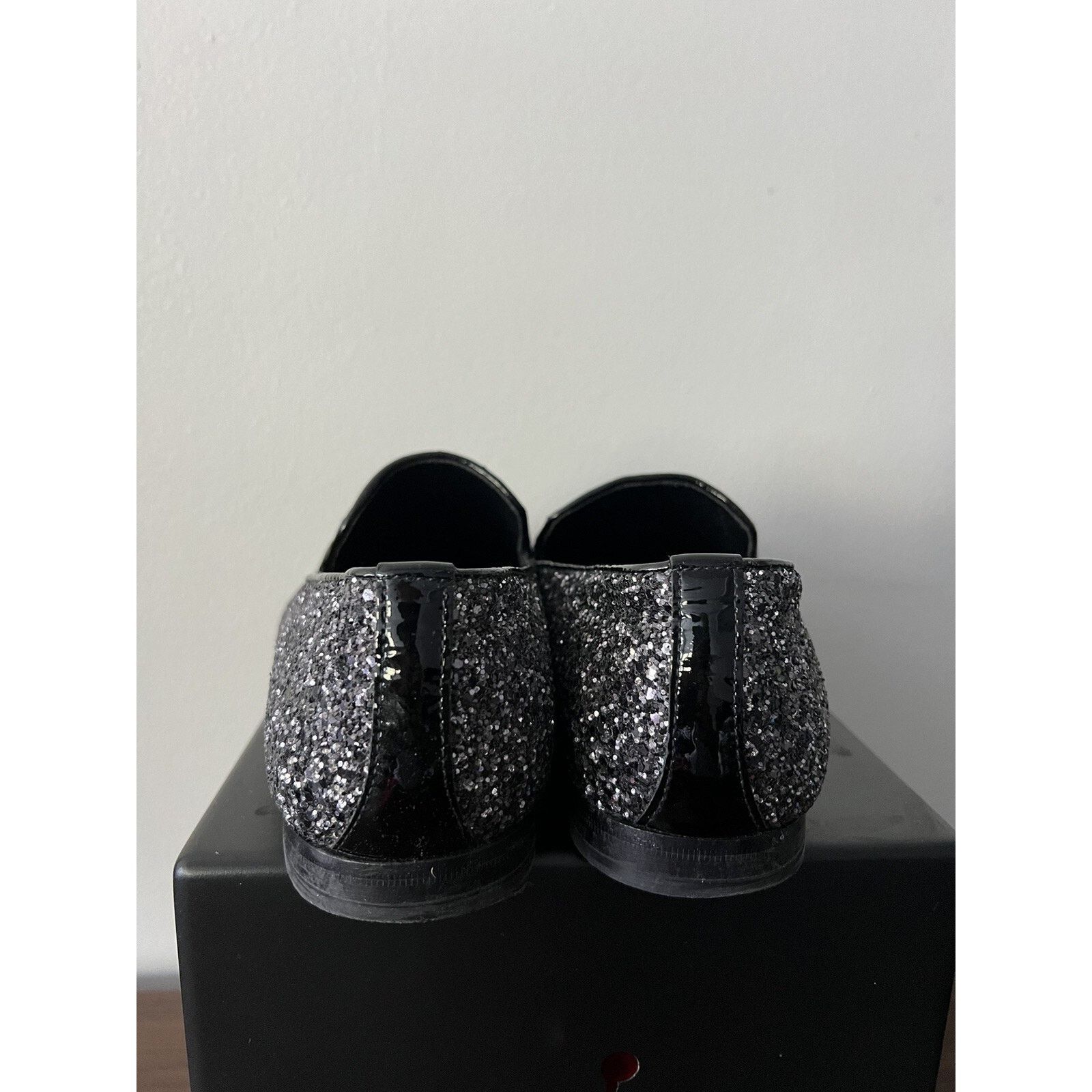 Jimmy Choo Jimmy Choo Men's Black Thame Black Glitter Fabric Slipper Size US 8 / EU 41 - 5 Thumbnail