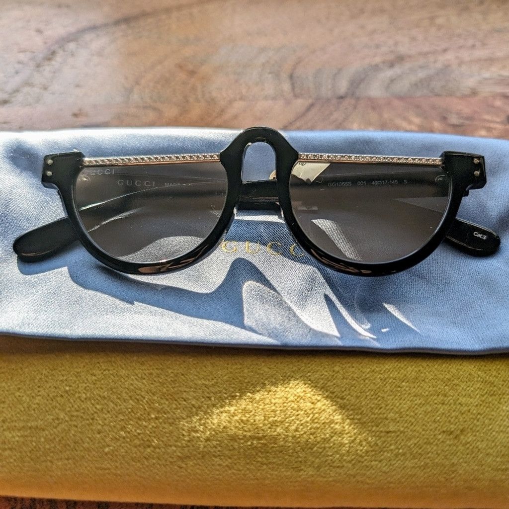 Gucci Gucci Runaway Novelty Mirror Sunglasses, NWT, UNISEX Size ONE SIZE - 15 Thumbnail