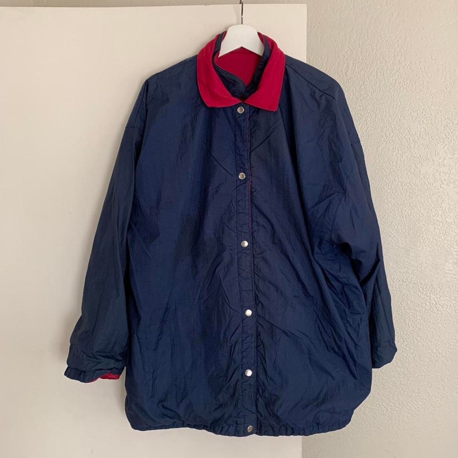 Vintage Vintage Reversible Raspberry Red Parka Size L / US 10 / IT 46 - 3 Thumbnail