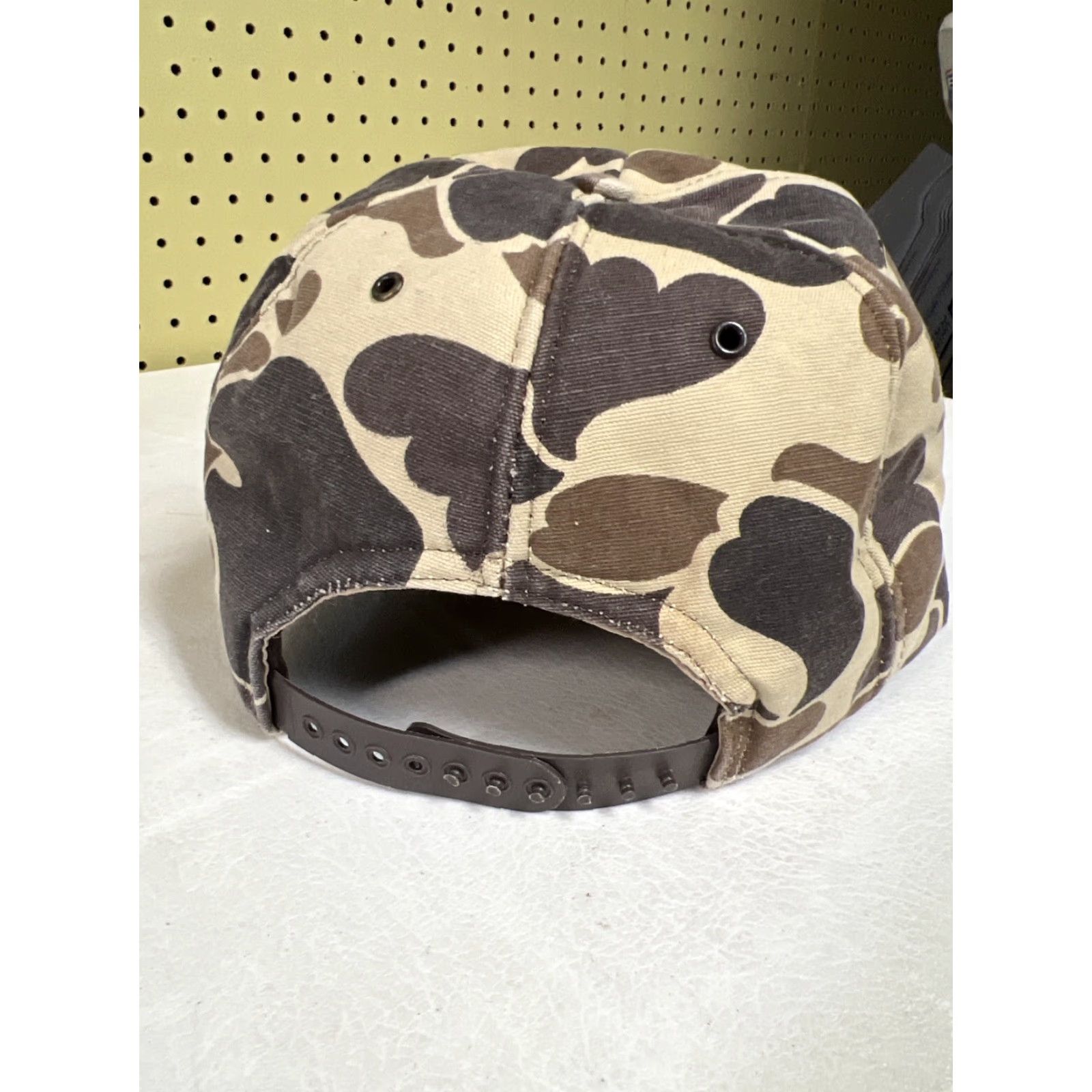 Vintage VINTAGE Snap-Back Trucker Hat Men Adjustable Brown Camouflage USA MADE Cap Camo Size ONE SIZE - 4 Thumbnail