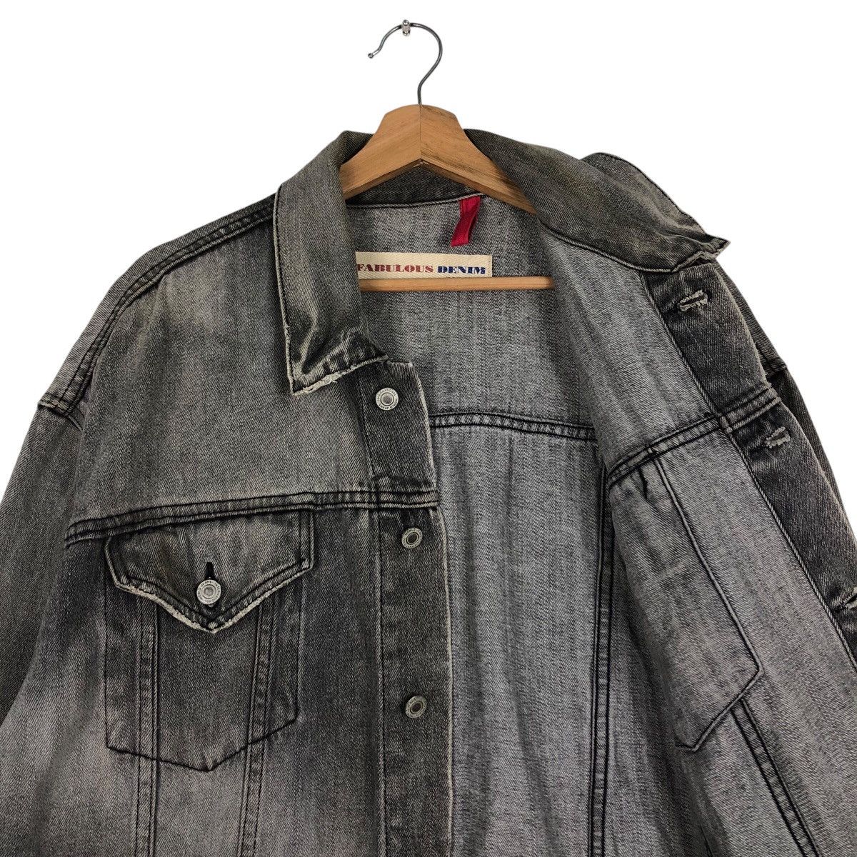 Japanese Brand Vintage Chore Denim Jacket Trucker The Fabulous IsseyMiyake Size US L / EU 52-54 / 3 - 13 Thumbnail