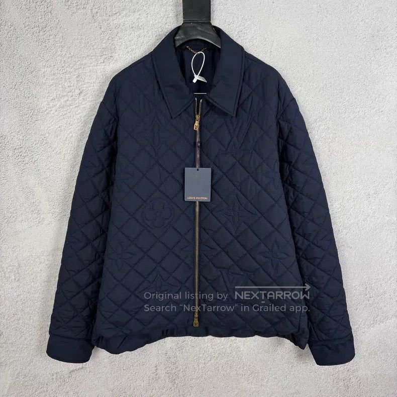 Louis Vuitton Louis Vuitton Embossed lapel cotton-padded jacket Size US L / EU 52-54 / 3 - 1 Thumbnail