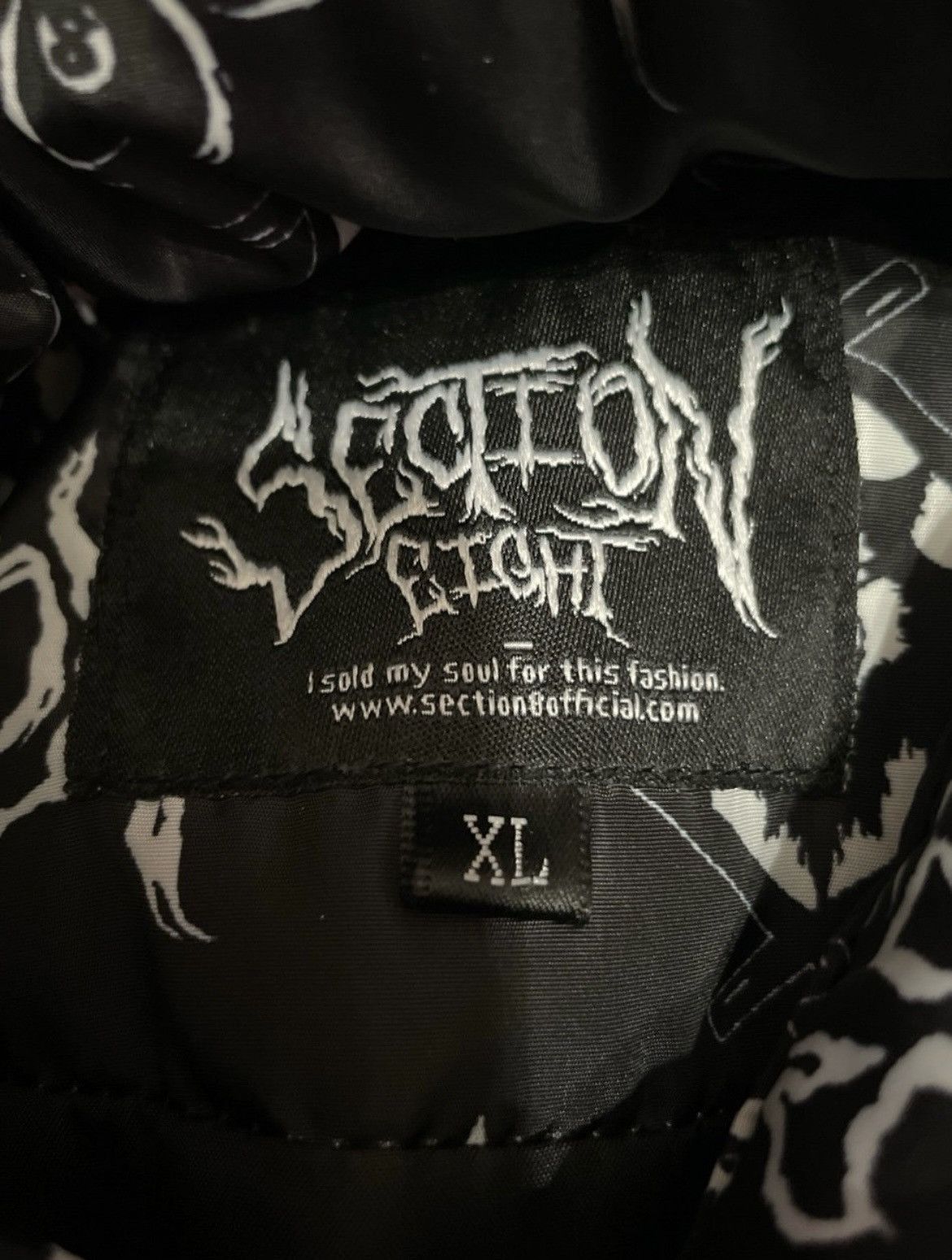 Section 8 × Xavier Wulf / Hollow Squad Section 8 x Xavier Wulf Puffer Jacket  | Grailed