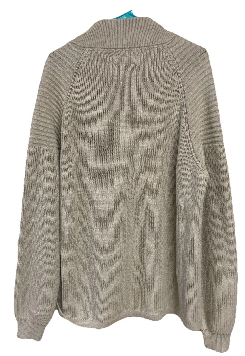 Carbon2Cobalt Carbon2Cobalt Fisherman Sweater 1/4 Zip Beige Size XL Size US XL / EU 56 / 4 - 6 Thumbnail