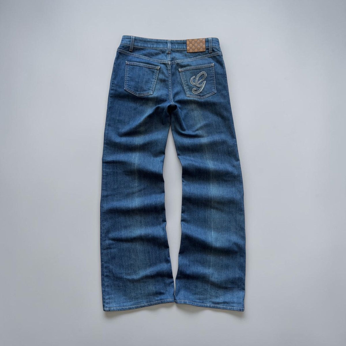 Gucci Gucci Archive Embroidered "G" Logo Denim Jeans Made in Italy Size 30" / US 8 / IT 44 - 6 Thumbnail