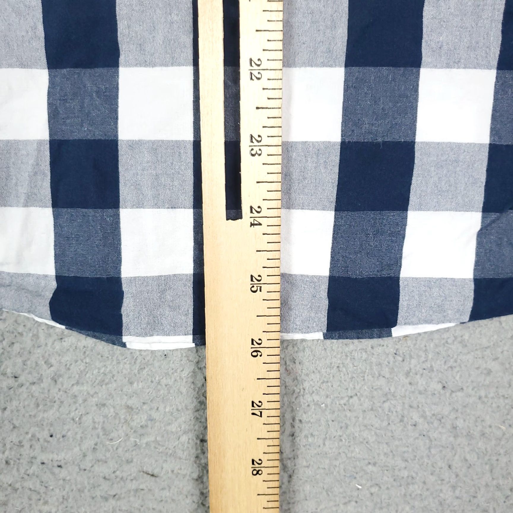 Vintage Cactus Shirt Slim Fit Button-Up Long Sleeve Blue Check Adult M Blue Cotton Mens Size US M / EU 48-50 / 2 - 5 Thumbnail
