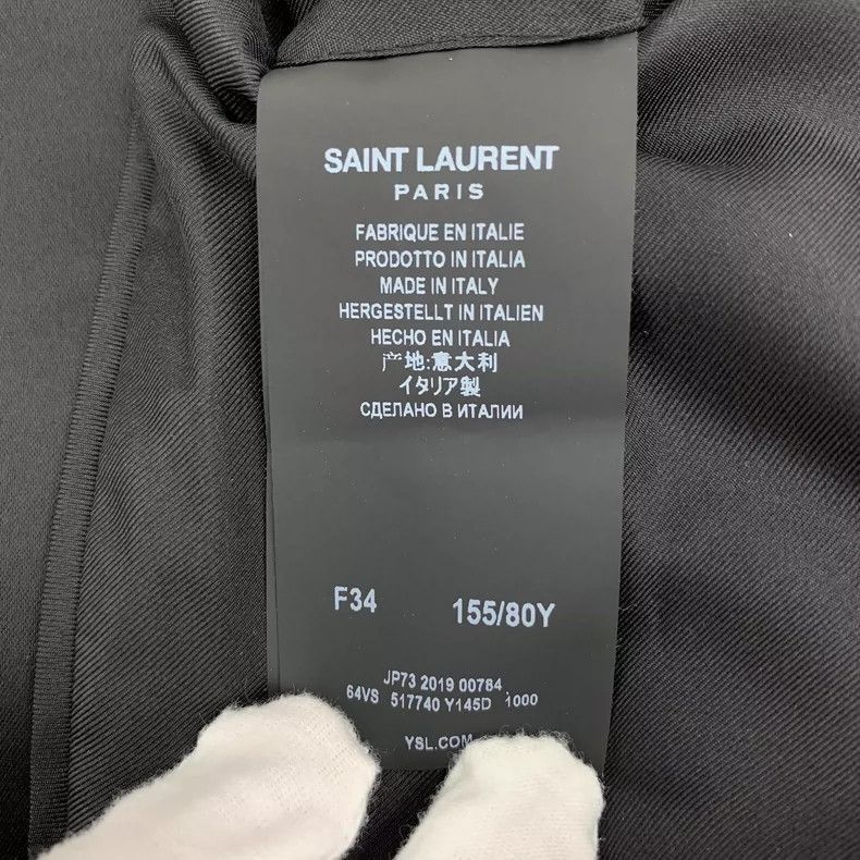 Saint Laurent Paris Saint Laurent Black Long Sleeve Blazer Jacket-2507 Size XXS / US 00 / IT 34 - 5 Thumbnail