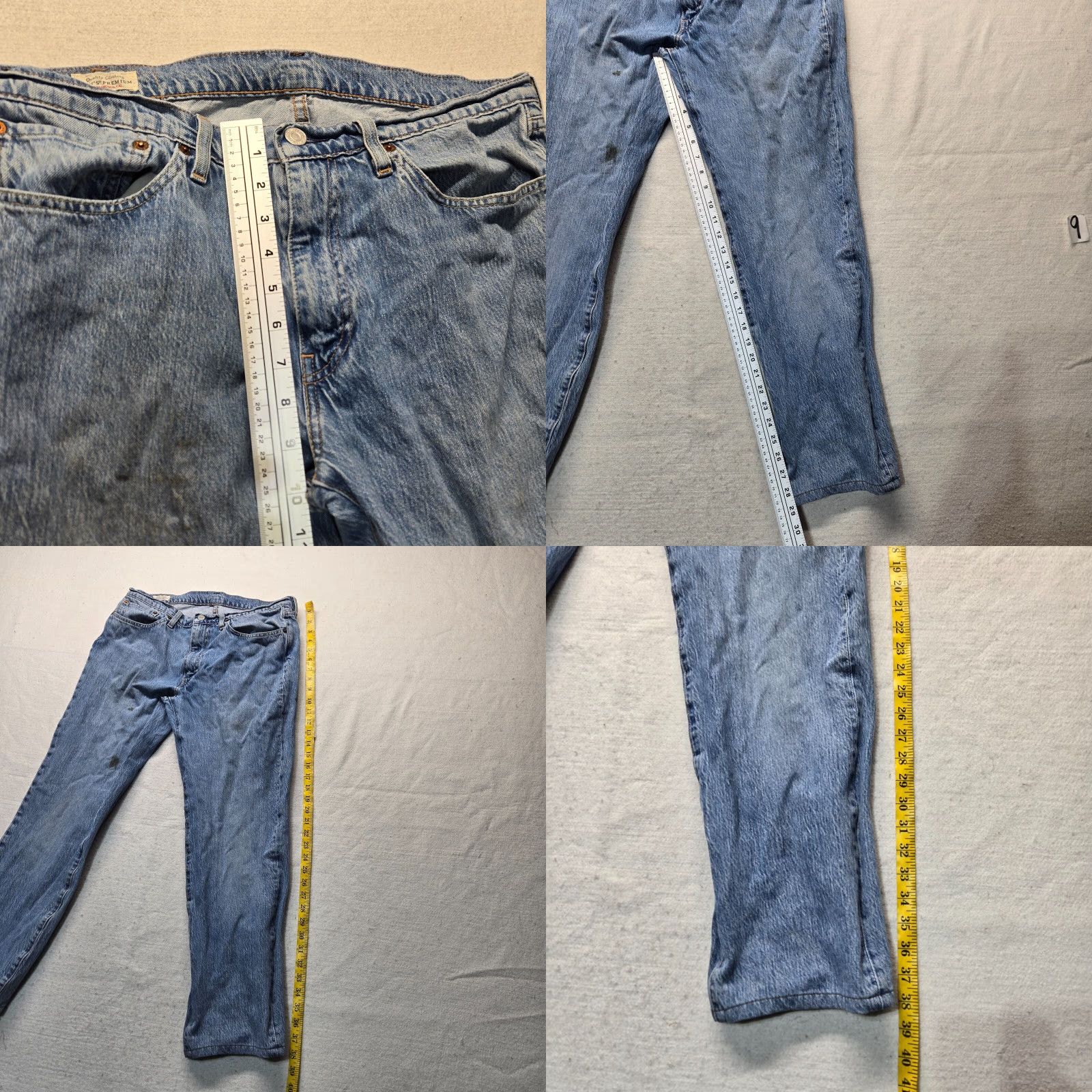 Levi's Levi’s 501 Jeans Denim Pants Men Adult Size 34 x 34 Blue Cotton Denim Straight 34 Inseam Mens Jeans Size US 34 / EU 50 - 8 Thumbnail