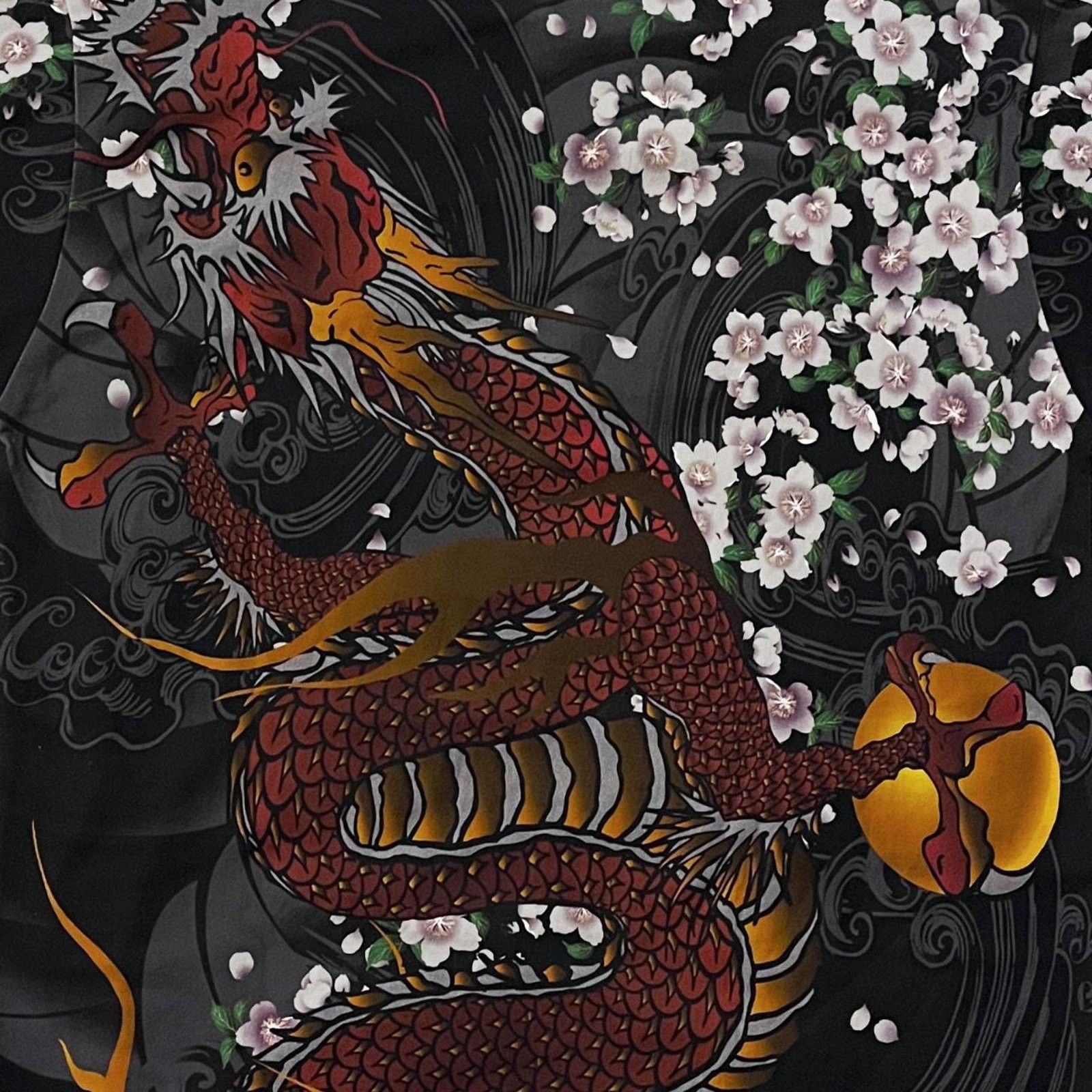 Kamakura Karakuridama dragon floral tee new Size US M / EU 48-50 / 2 - 4 Thumbnail