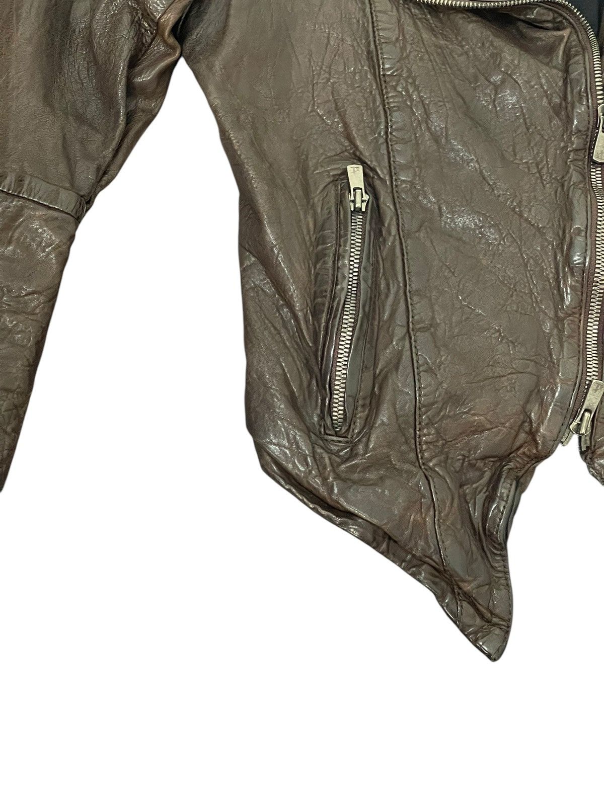 Leather Full Grain Leather Luva Tram Bikers Jacket Slim 6🟩7 Size US S / EU 44-46 / 1 - 4 Thumbnail