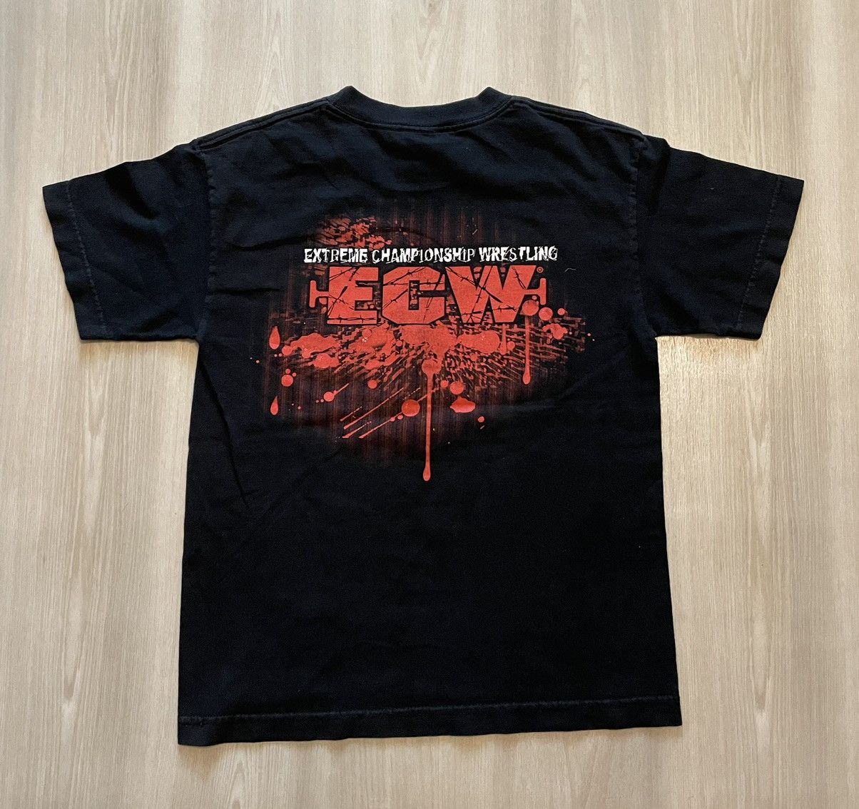 Rap Tees × Vintage Vtg ECW Extreme Championship Wrestling Shirt Youth Medium Size US XXS / EU 40 - 3 Thumbnail