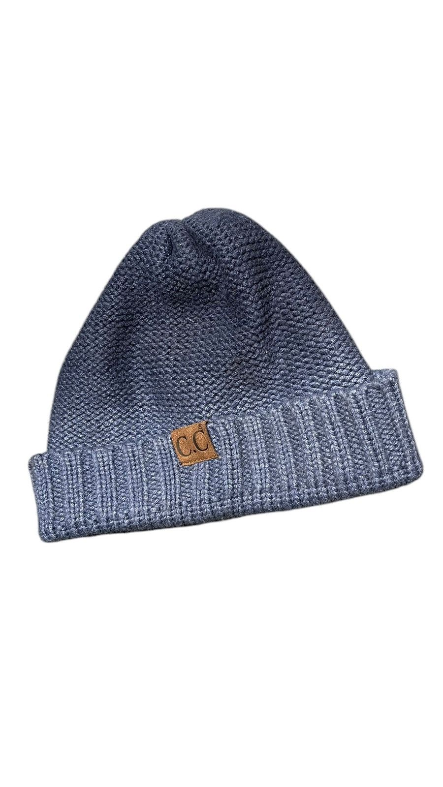 Other C.C Dark Blue Knit Beanie y2k Skate Size ONE SIZE - 2 Thumbnail