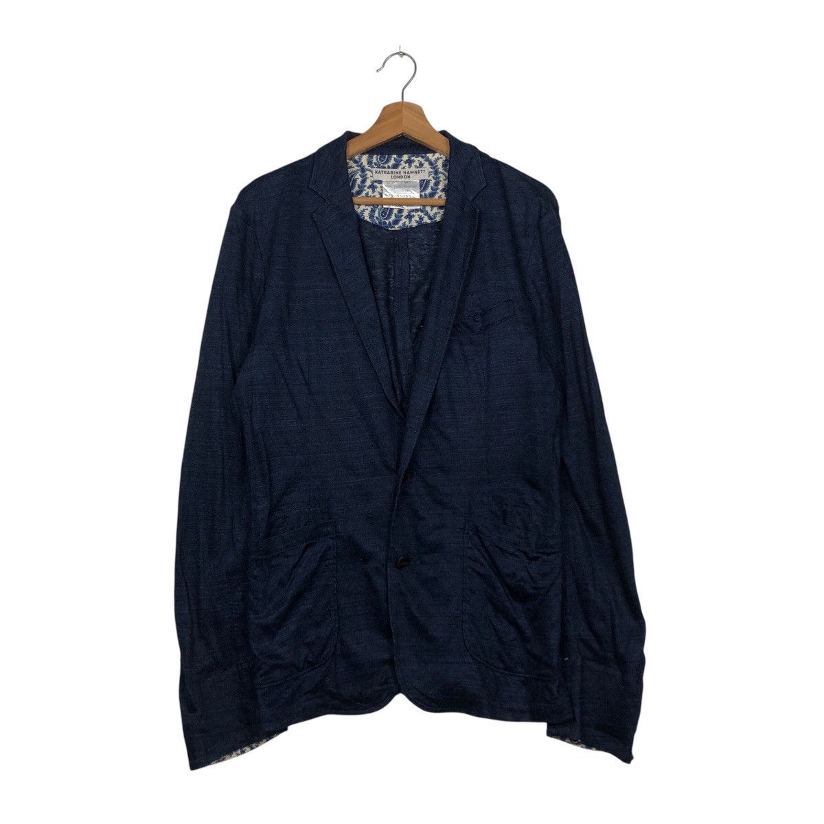 Japanese Brand 📌Vintage Chore Work Jacket Blanket Katharine Hamnett London Size US L / EU 52-54 / 3 - 2 Thumbnail