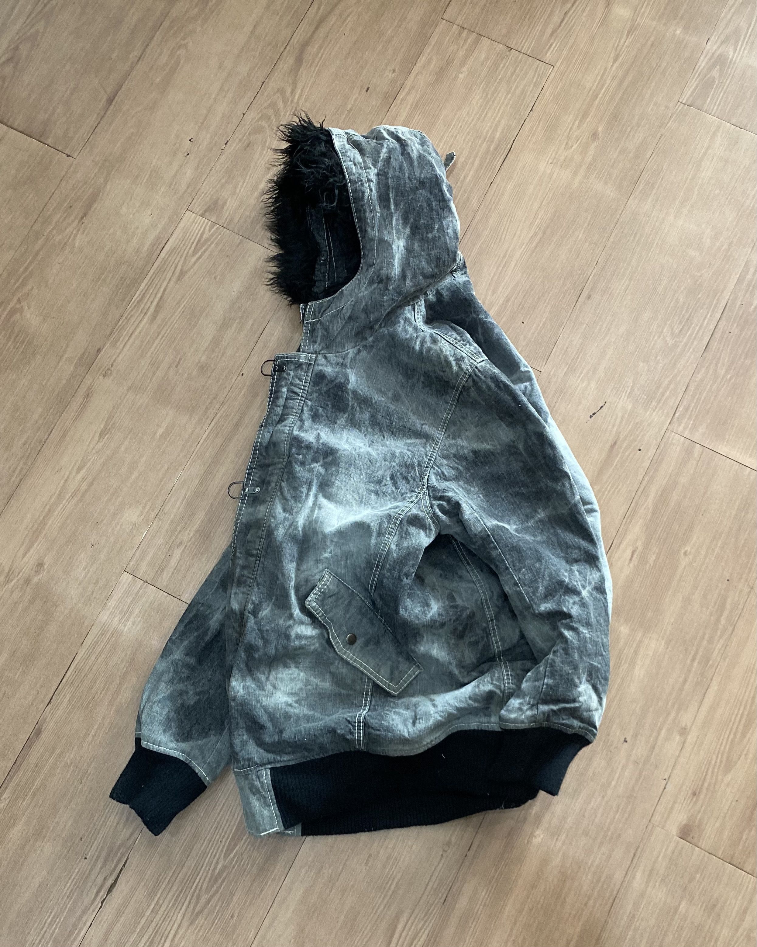 If Six Was Nine 2000s Blue s Washed Fur - Vkei Gothic Vibes Size US XL / EU 56 / 4 - 10 Thumbnail