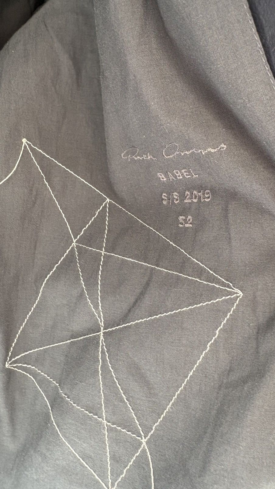 Rick Owens 19SS RICK OWENS INTARSIA LEATHER JACKET Size US L / EU 52-54 / 3 - 9 Thumbnail