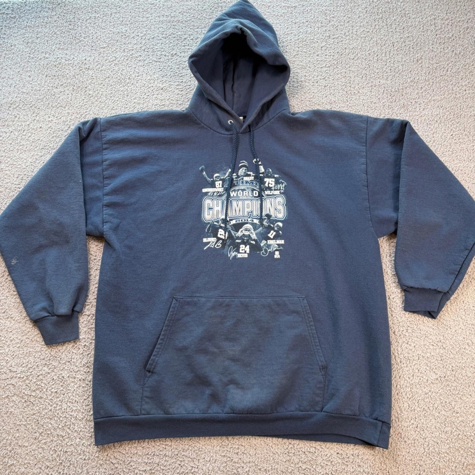 Other NFL New England Patriots 2014 Champions Hoodie Navy Mens 2XL Size US XXL / EU 58 / 5 - 8 Thumbnail