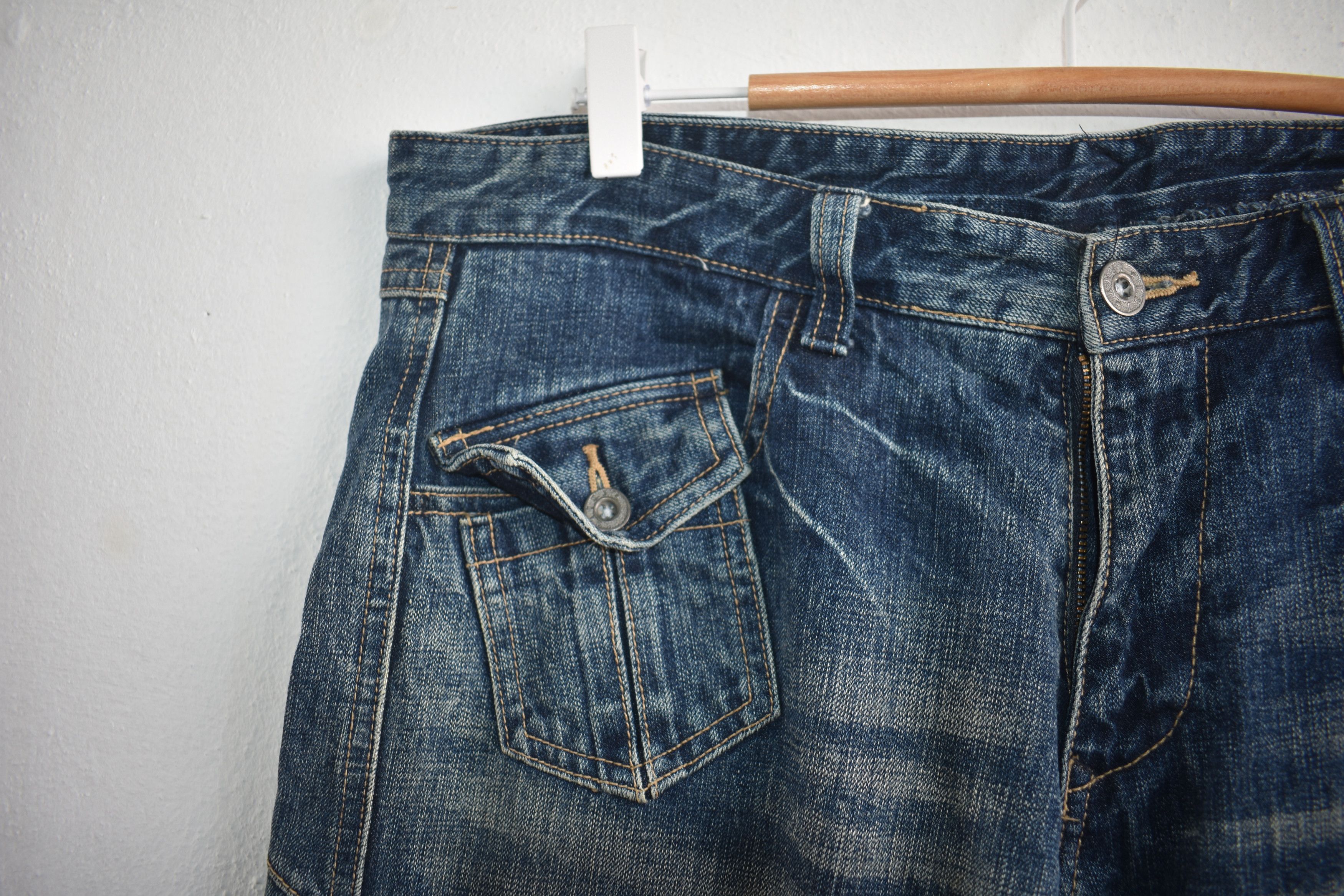 Hysteric Glamour × Japanese Brand Japanese Cargo Jeans 7 Pocket W34 Size US 34 / EU 50 - 6 Thumbnail