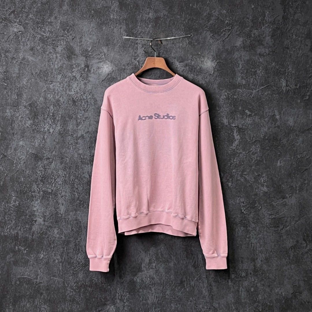 Acne Studios ACNE STUDIOS Pink Cotton Crewneck Sweatshirt Size S / US 4 / IT 40 - 1 Thumbnail