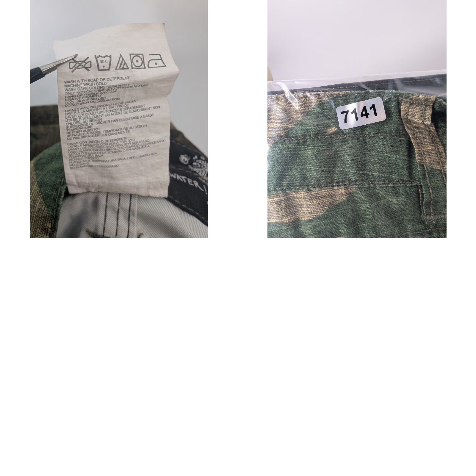 Quiksilver Quiksilver Amphibian Board Shorts Men Size 29 Camouflage Outdoor Beach Utility Chino Pocket Zipper Logo Regular Size US 29 - 8 Thumbnail