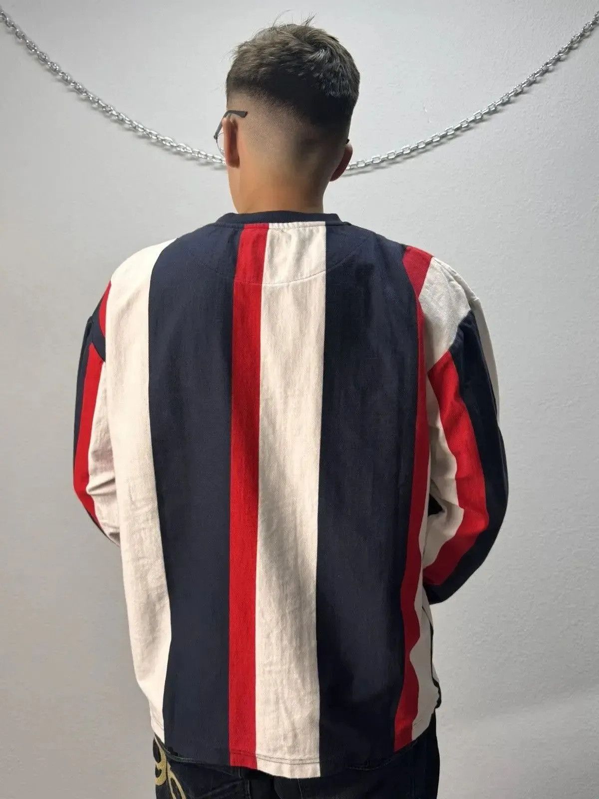 Karl Kani × Vintage Vintage Karl Kani rap denim long sleeve big logo y2k Size US L / EU 52-54 / 3 - 2 Thumbnail