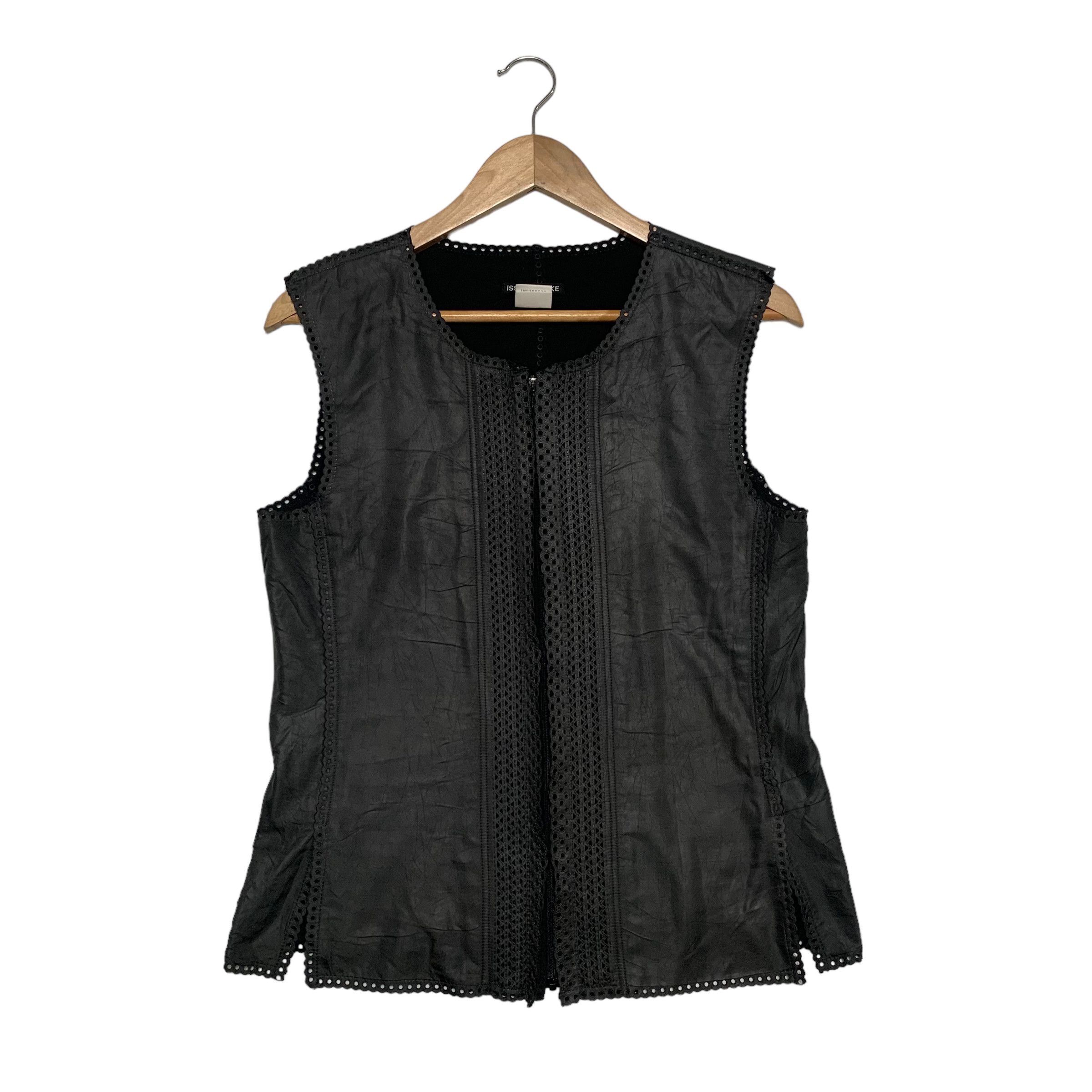 image of Issey Miyake Vest in Black, Women's (Size Medium)