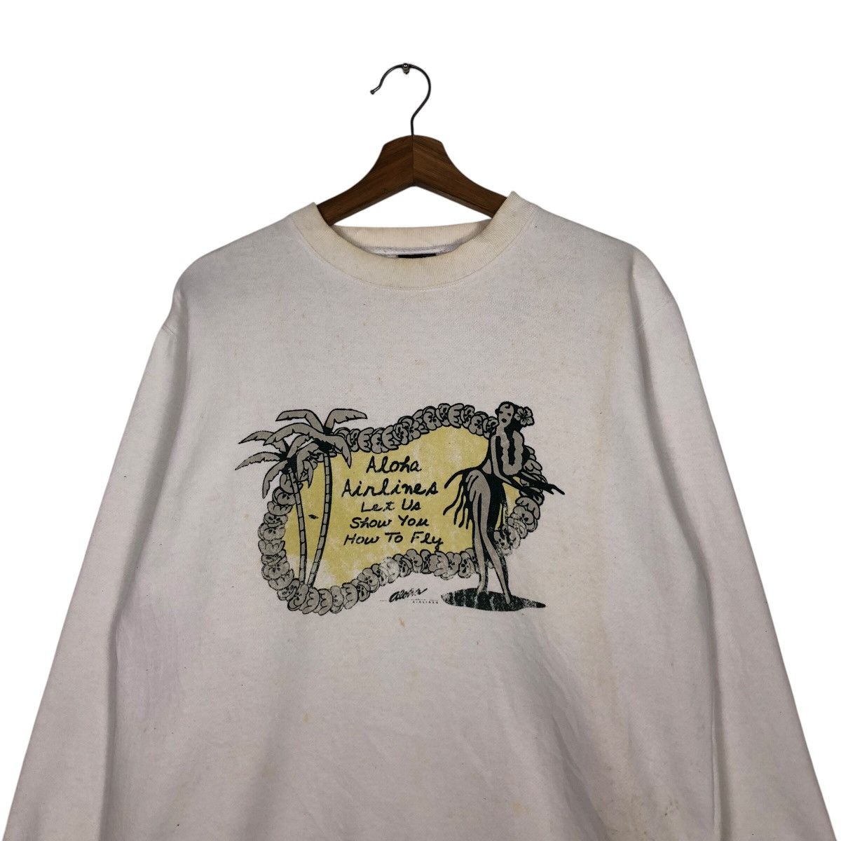 Japanese Brand 📌Vintage Sweatshirt Aloha Airlines Big Logo Design Size US M / EU 48-50 / 2 - 4 Thumbnail