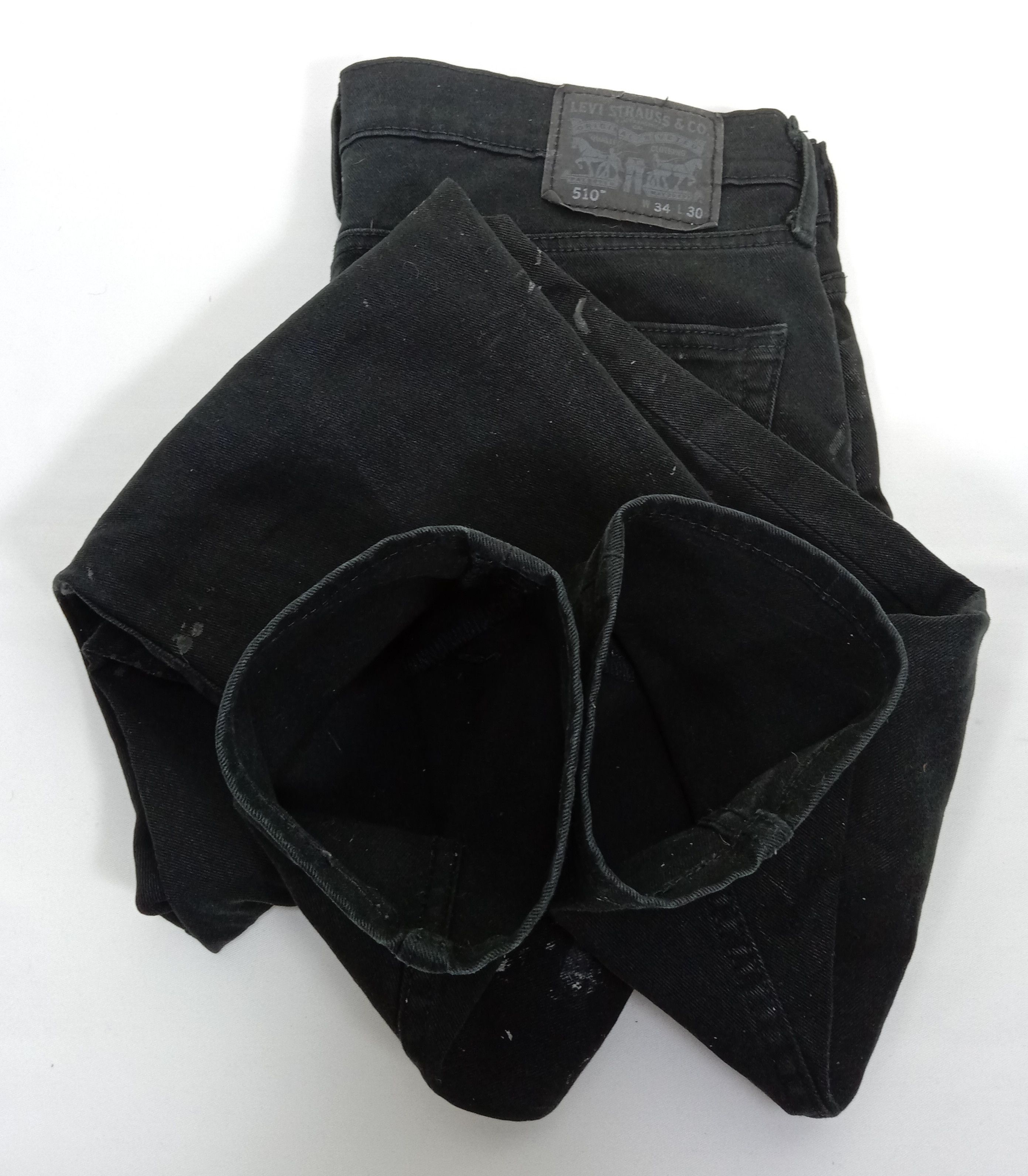 Levi's Vintage Levi's 510 Jeans Super Black Paint Splatter Denim Size US 34 / EU 50 - 16 Thumbnail