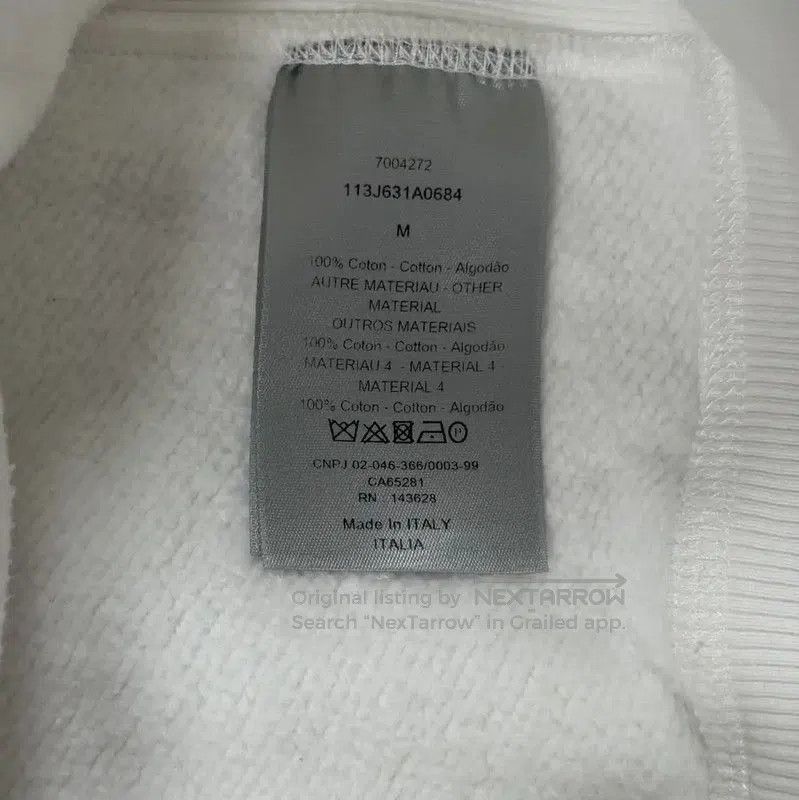 Dior White Cotton Men's Hoodie .