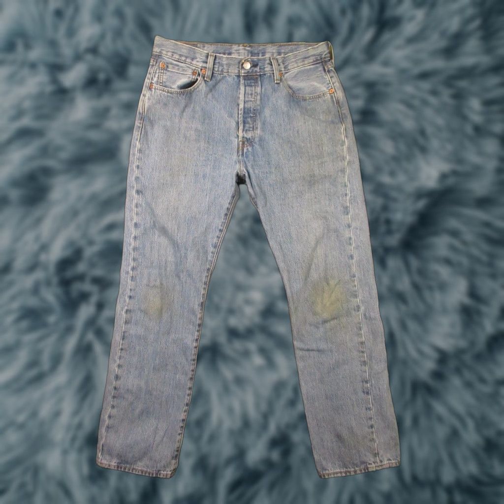 Levi's VINTAGE Levi's 501 Jeans 34x32 501 Original Fit Denim Pants Mens Blue Cotton Button Fly Straight 5-Pocket Americana USA 34 Mens Size US 34 / EU 50 - 1 Thumbnail