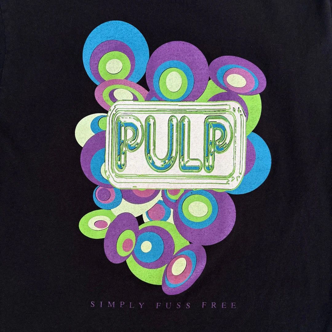 Band Tees Pulp 1996 96 90s Vintage Band Jarvis Cocker Logo L/S T-Shirt Size US L / EU 52-54 / 3 - 3 Thumbnail