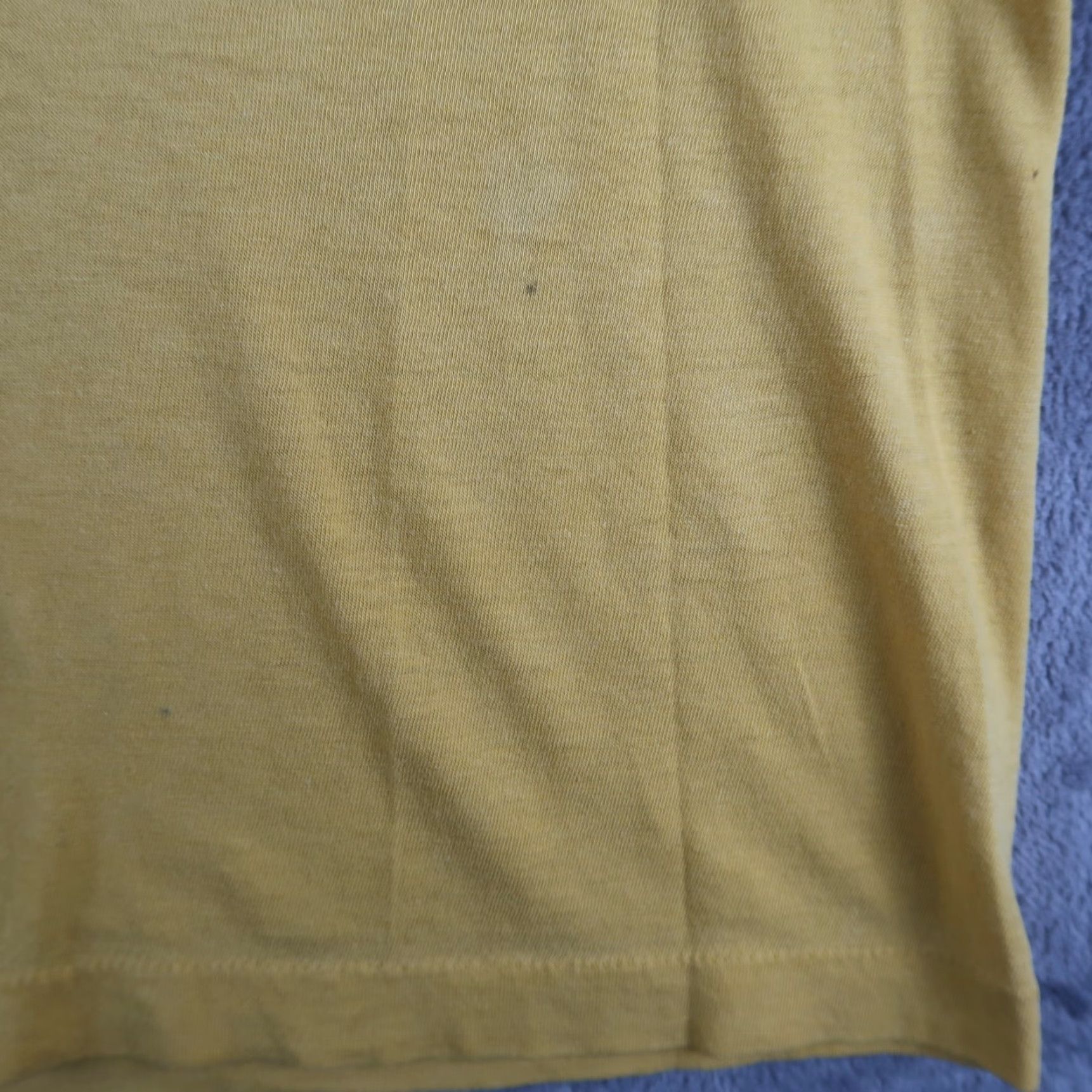 Vintage VINTAGE US Marine Corps OSC T Shirt Mens L Yellow 80s Stitch USA 1980s Graphic Print Crew Neck Short Sleeve Boys/Girls? Size US L / EU 52-54 / 3 - 6 Thumbnail