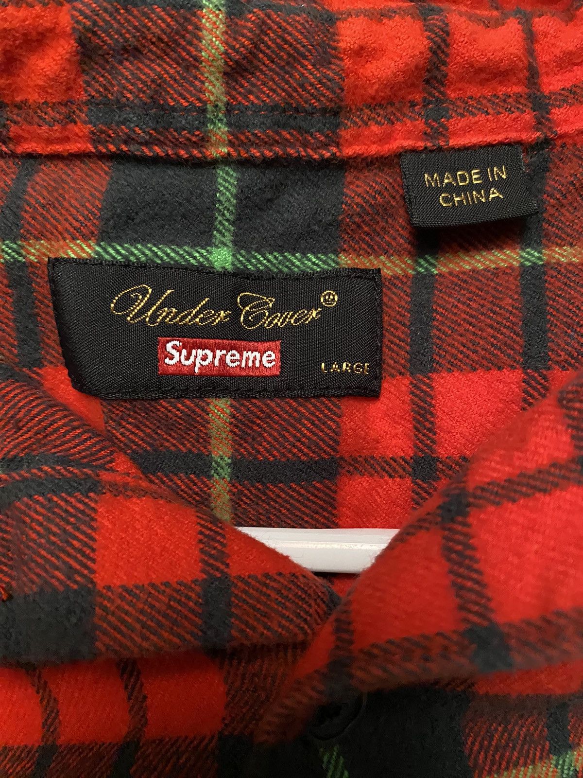 Supreme × Undercover Undercover Supreme Arabic Plaid Shirt Size US L / EU 52-54 / 3 - 4 Thumbnail