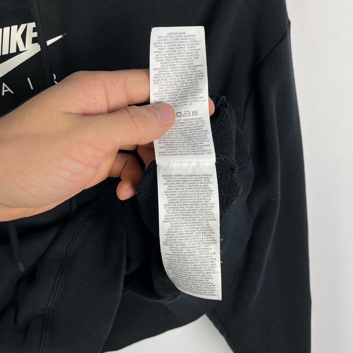 Nike Nike Air Swoosh Crop Top Hoodie Logo Y2K Size S / US 4 / IT 40 - 8 Thumbnail